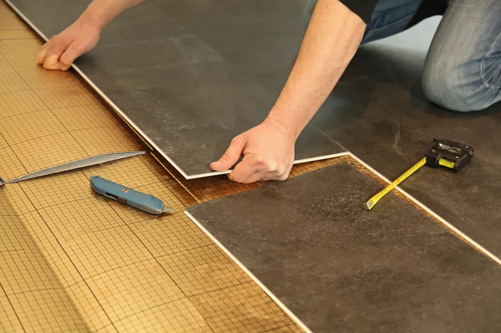 Pose de sol pvc à Briouze